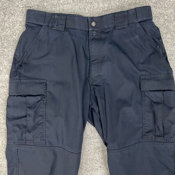 5.11 Tactical Pants Mens XL Extra Large Navy Cargo Ripstop Utility Work Trousers - Picture 3 of 15